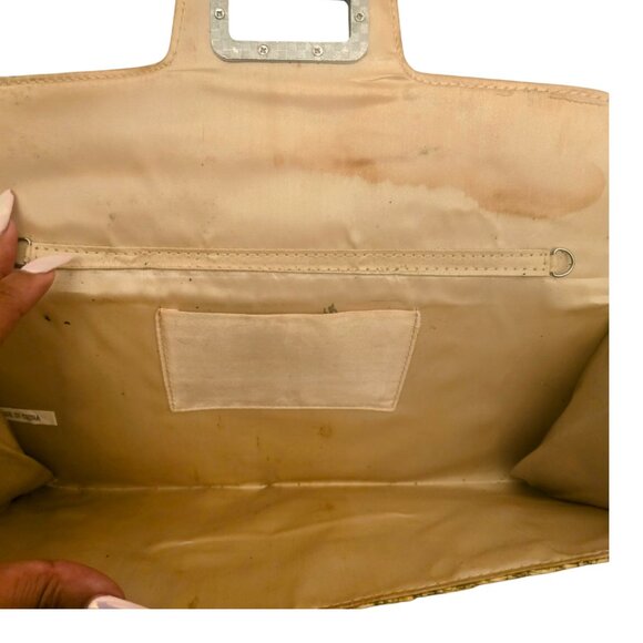 Vintage MMS Design Studio Handwoven Animal Print Clutch Purse - Picture 3 of 4